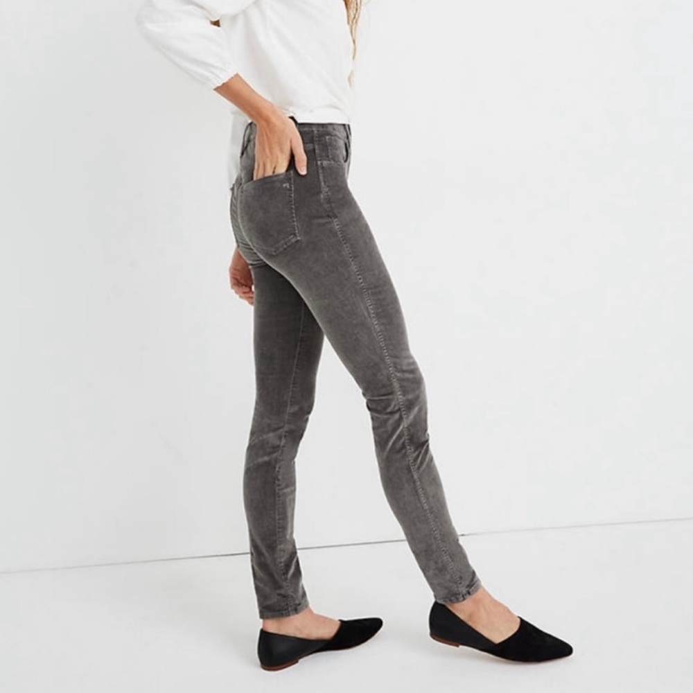 Madewell 10” high rise skinny jeans: corduroy edition